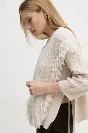 Volnen pulover enski, be barva, 2423366035200