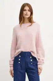 Volnen pulover enski, roza barva, 2423366202200