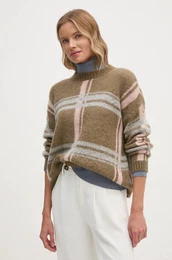Pulover z meanico moherja zelena barva, 1042L101Y