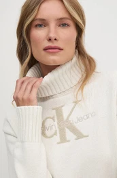 Pulover enski, be barva, J20J224229