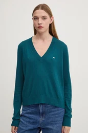 Pulover enski, zelena barva, DW0DW18670