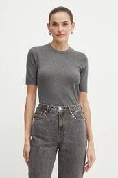 Pulover MARGA enski, siva barva, MARGA