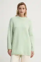 Volnen pulover enski, zelena barva, PU270531
