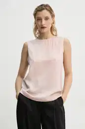 Svilen top roza barva, M0102539