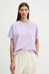 Bombana kratka majica enska, vijolina barva, FIZ02AH24