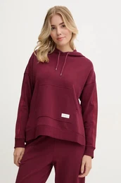 Pulover lounge bordo barva, s kapuco, UW0UW04783