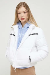 Jakna za ene, boja: bijela, za zimu, oversize