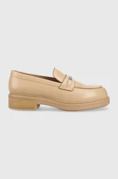 Mokasini RUBBER SOLE LOAFER W enski, be barva, HW0HW01791