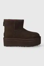 izme za snijeg od bruene koe Classic Mini Platform boja: smea, 1134991