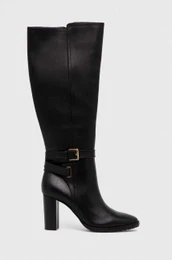Usnjeni elegantni kornji Lauren Ralph Lauren Manchester enski, rna barva, 802912286001