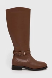 Usnjeni elegantni kornji ELEVATED ESSENT THERMO LONGBOOT enski, rjava barva, FW0FW07484