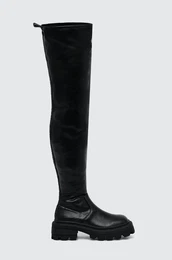 Elegantni škornji Nabu Over ženski, črna barva, 1622347