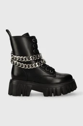 Nizki kornji Lion Lace Up T-Chain enski, rna barva, 1622367