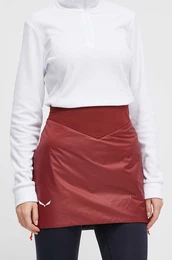 Sportska suknja Sella TirolWool boja: bordo, mini, ravna