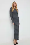 Houndstooth Pletena Obleka za dame image