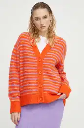 Volnena jopica GILET ML COL V BOUTONNE oranna barva TYJ19AH23
