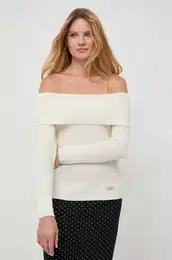 Volnen pulover enski, be barva