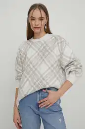 Pulover Hollister Co. ženski, bela barva