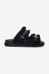 Usnjeni natikai Fussbett Shoe enski, rna barva