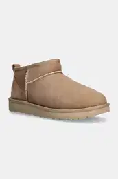 Cipele za snijeg od bruene koe Classic Ultra Mini W W Classic Ultra Mini, boja: smea, 1116109.SAN