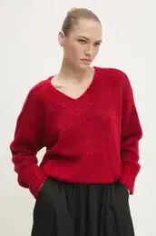 Pulover enski, rdea barva