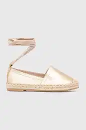 Espadrile zlata barva