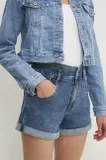 Elastične Denim kratke hlače image
