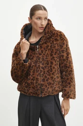 Dvostranska jakna enska, rjava barva