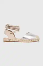 Espadrile srebrna barva