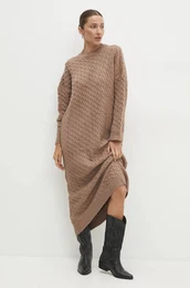 Haljina boja: smea, maxi, oversize