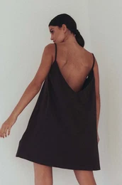 Pamuna haljina MUUV #SURFGIRL boja: smea, mini, oversize