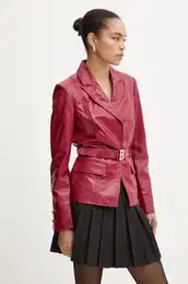 Usnjen suknji bordo barva, RF4128.P0356