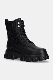 Usnjeni nizki kornji enski, rna barva, OO2N4106 BLACK