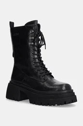 Usnjeni nizki kornji enski, rna barva, OO2N4121 BLACK