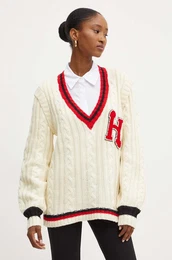 Pulover MALAIKA enski, be barva, GPA24072MA