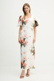 Obleka z dodatkom lanu HALCYON