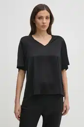 Bluza za ene, boja: crna, bez uzorka, 169330