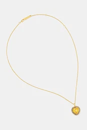 Stbrn nhrdelnk Heart Class Ring Charm Necklace