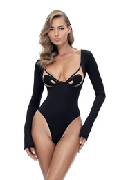 Body HEARTLESS BODYSUIT enska, rna barva, GSQ-69-370