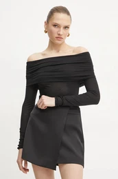 Bluza s primesjo volne MAX&Co. rna barva, 2516941031200