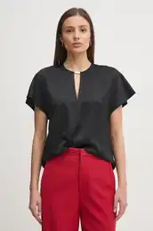 Bluza za ene, boja: crna, bez uzorka, K20K208191