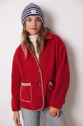 Pulover za spanje MIX AND MATCH HAMPTONS enski, rdea barva, 3148775