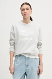 Bombaen pulover Sole Mare enski, siva barva, 2024-DMBS-019-GR