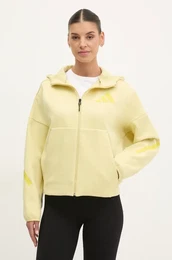 Pulover Z.N.E. enski, rumena barva, s kapuco, JJ4753