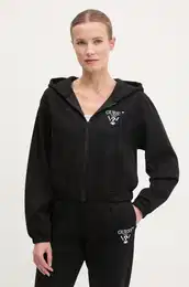 Pulover ROBERTA enski, rna barva, s kapuco, V5RQ20 KC3D2