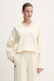 Pulover V-SWEATSHIRT enski, be barva, JJ0963