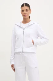 Pulover enski, bela barva, s kapuco, DP5J9588