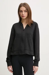 Pulover enski, rna barva, s kapuco, LV00QS7504