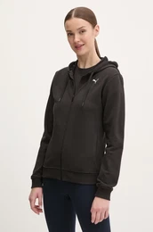 Pulover za vadbo Tad Essential rna barva, s kapuco, 525896