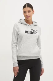 Pulover enski, siva barva, s kapuco, 682388